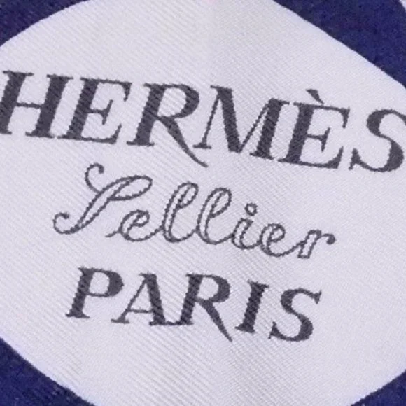 Auth HERMES Carre 90 Sellier Eperon d'Or Scarf Blue/White/Multicolor - Picture 9 of 12